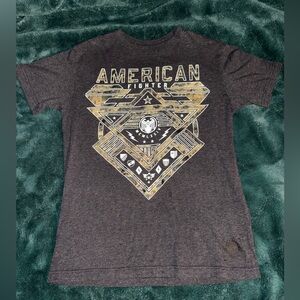 American Fighter Black and Gold Graphic Tee